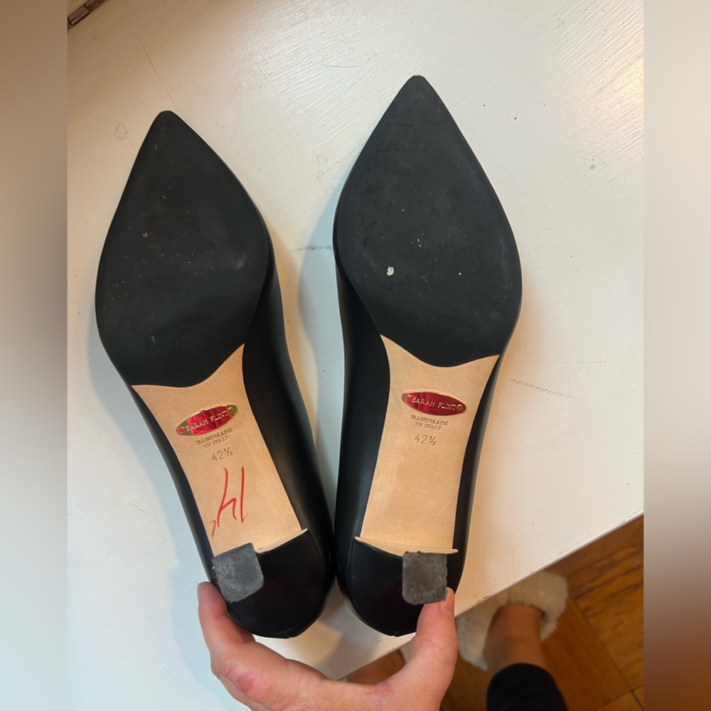 Sarah Flint Perfect Kitten Pump 50 Black Leather 42.5 - Picture 6 of 11
